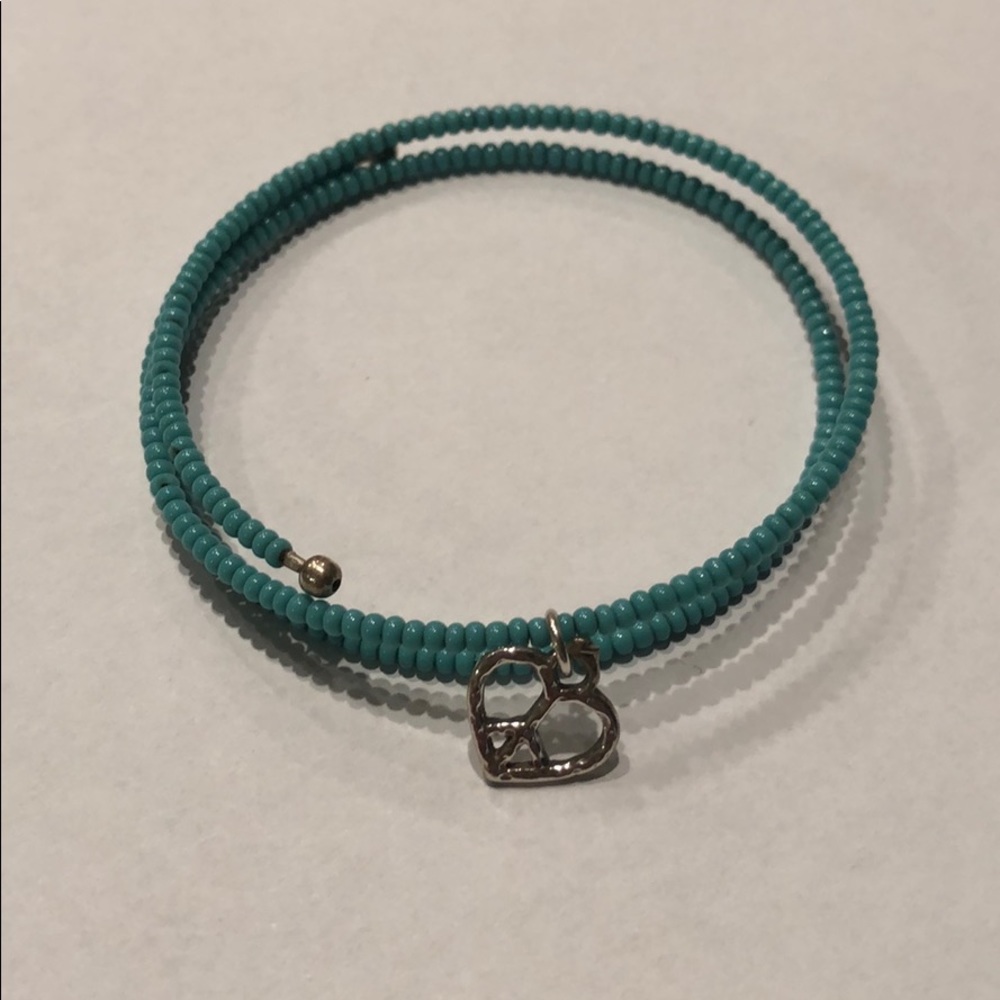 Retired Silpada Wrap Bracelet with Peace Charm
